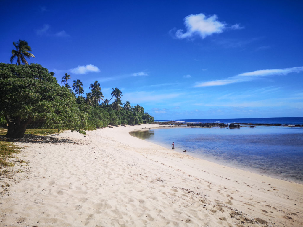 Tufuvai Beach white sandy beach on Eua Tonga