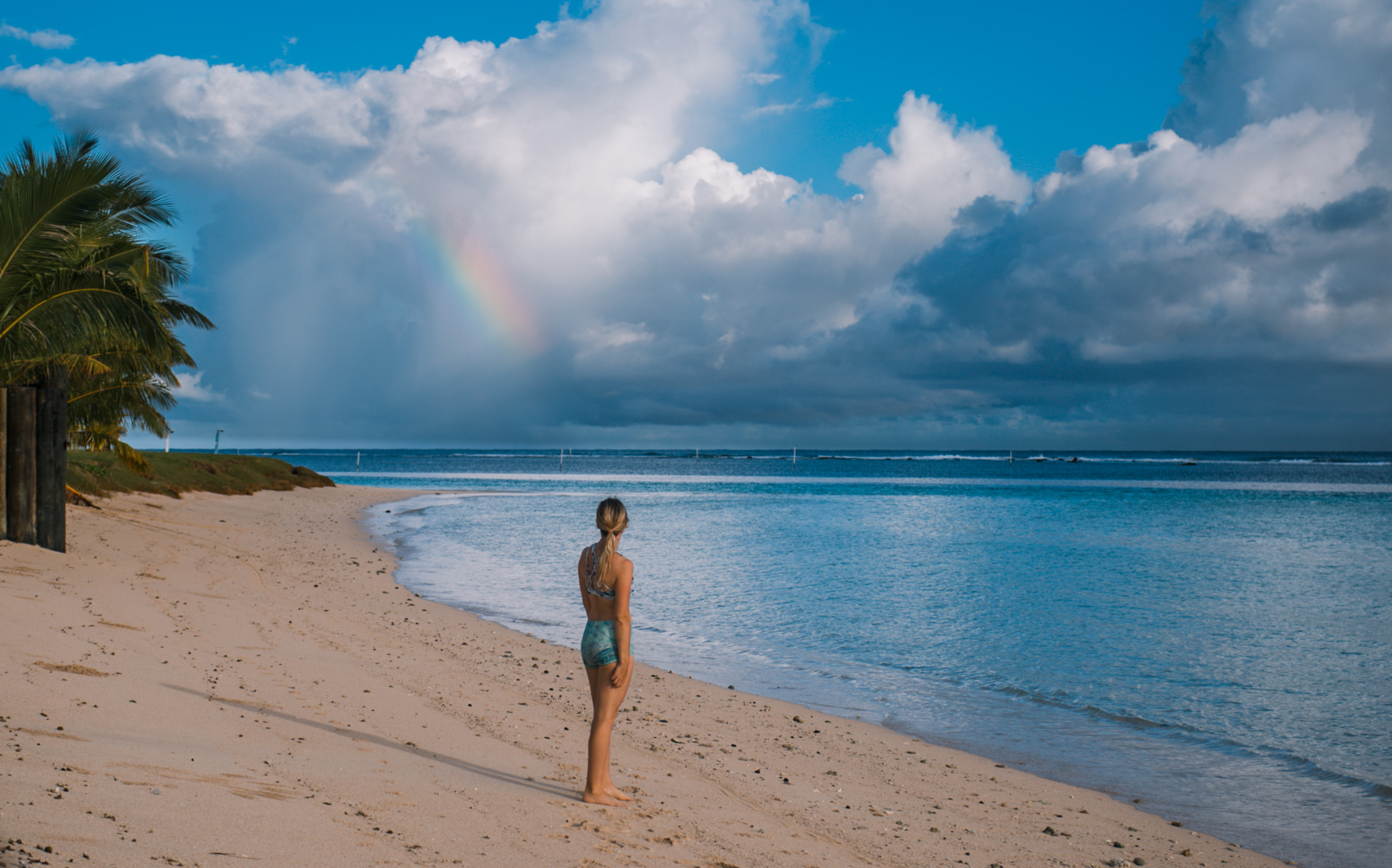 rainbow over ocean