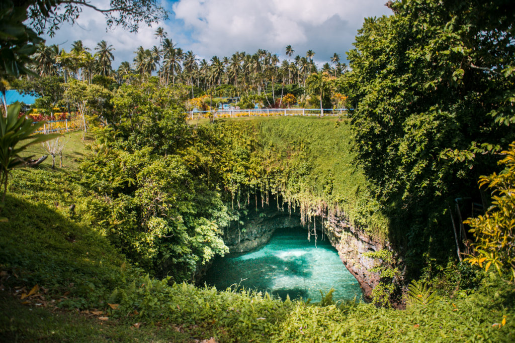 To Sue Ocean Trench in Samoa, one of the best things to see