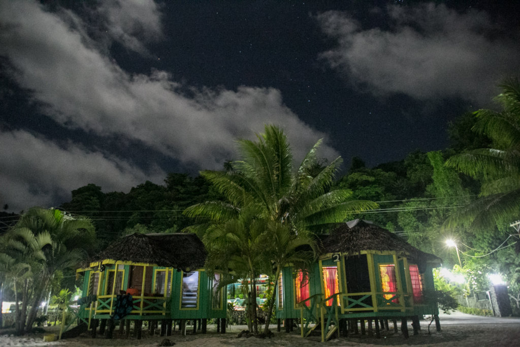 Taufua Beach Fales on Lalomanu Beach in Samoa