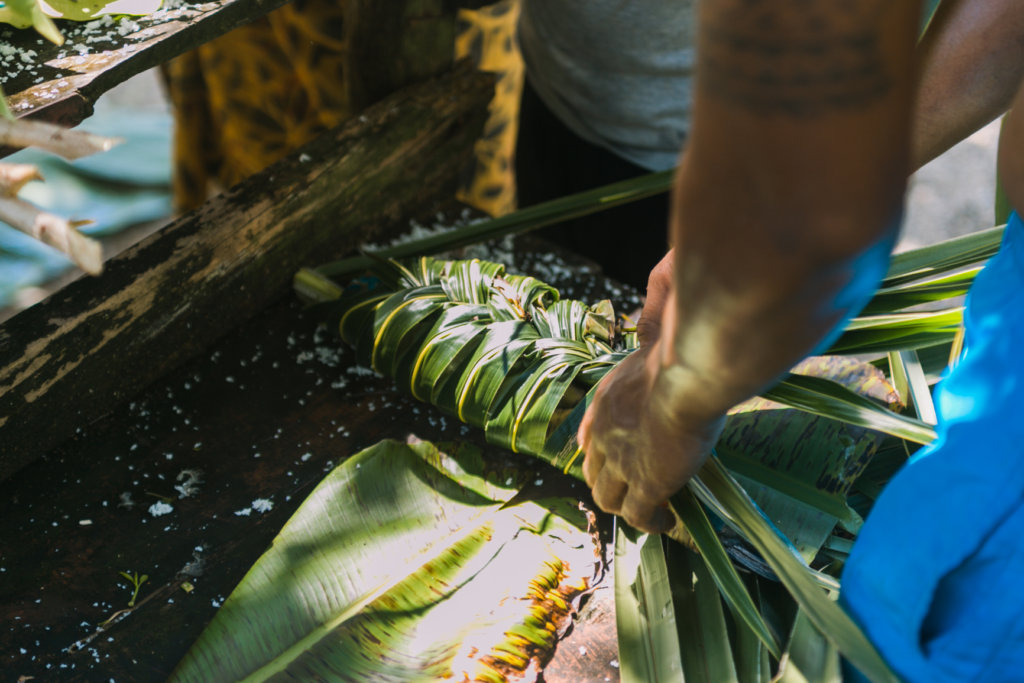 Parrottfish at Samoan Umu Experience - a Samoa Budget Roadtrip Highlight