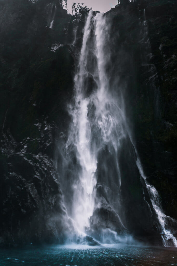 Stirling Falls in Milford Sounds during Queenstown to Milford Sounds day trip