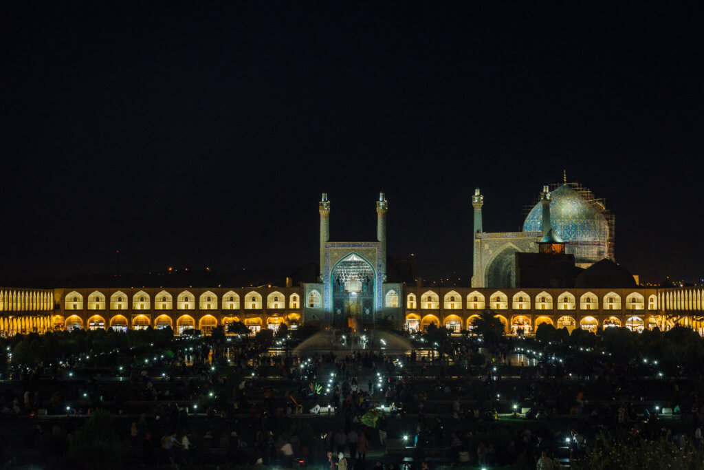 Evening at Naqsh-e Jahan Square as part of your Iran travel itinerary