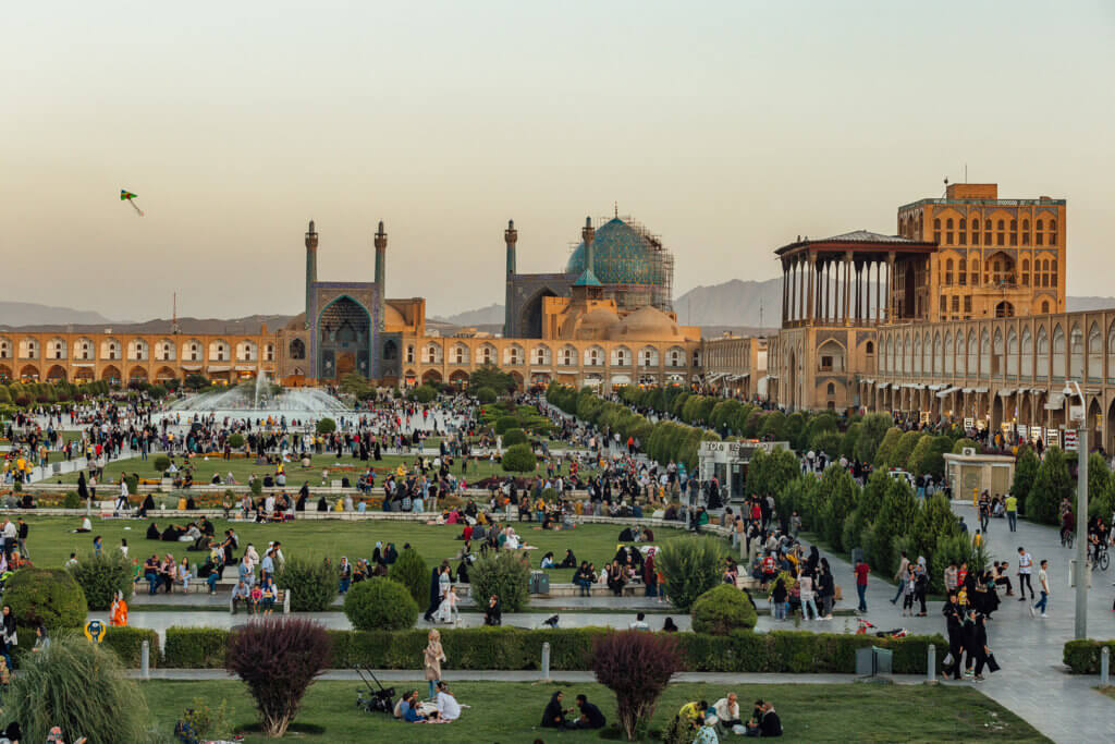 Naqsh-e Jahan Square in Isfahan Iran