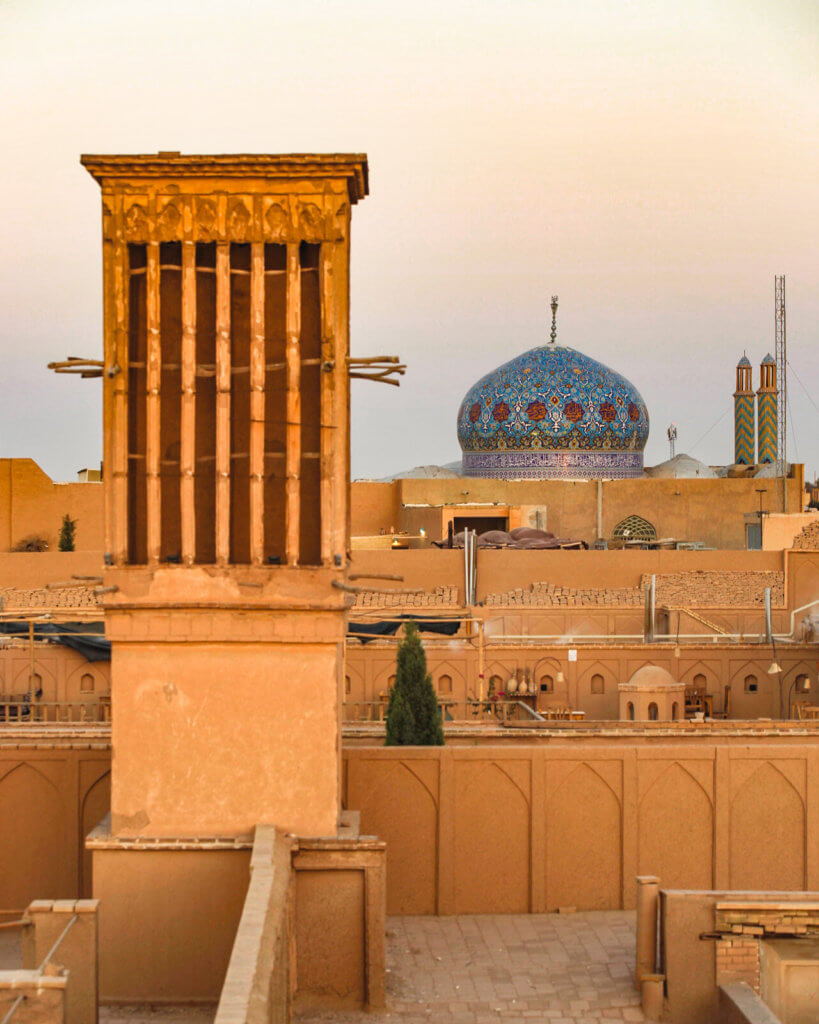 Iran rooftops in Yazd