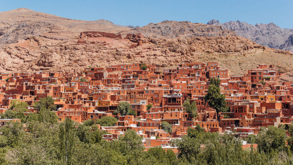 Iran travel itinerary including Abyaneh Village near Kashan