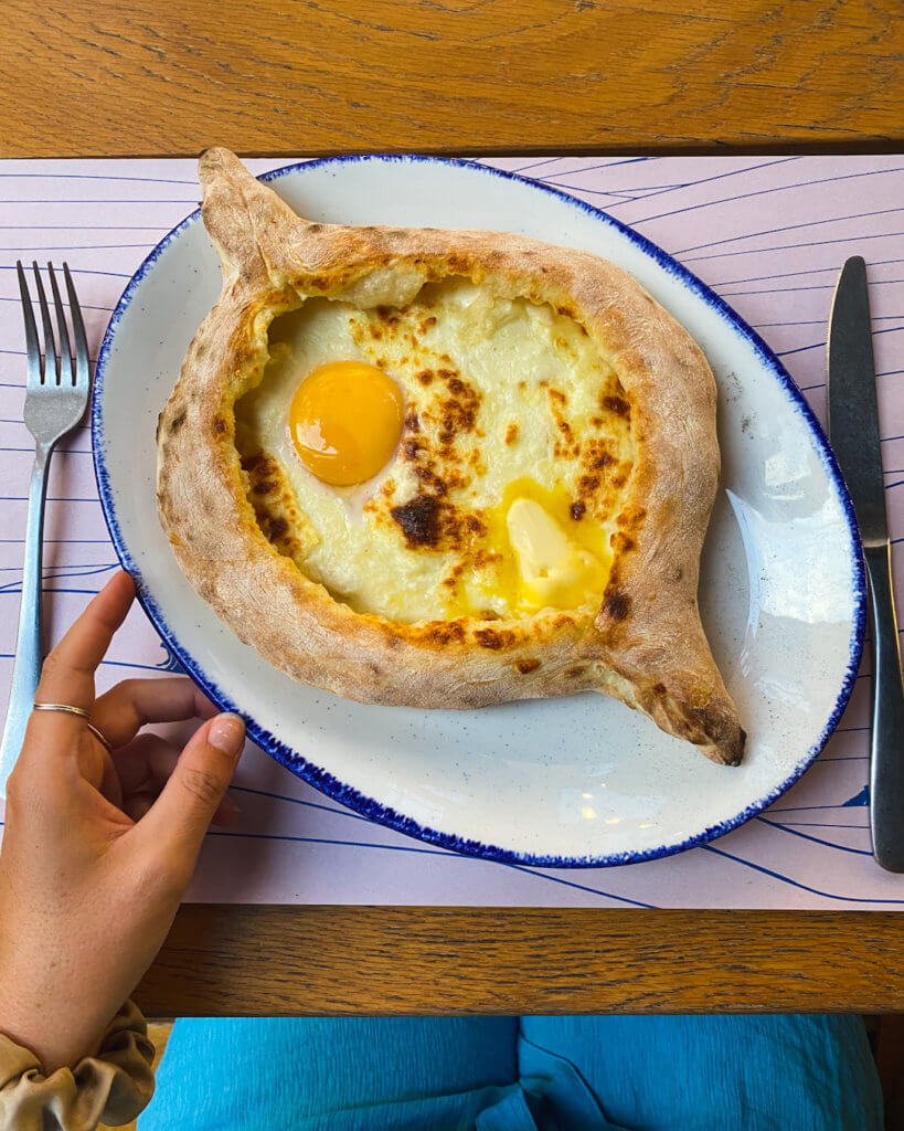 Khachapuri Georgia - best thing to eat on your Georgia country itinerary