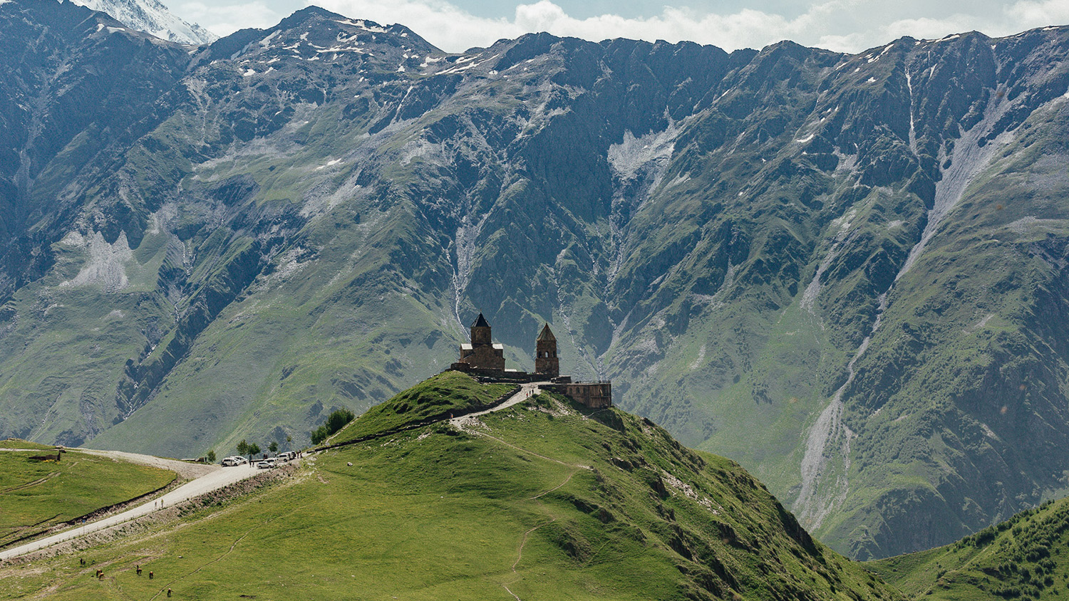 The Holy Trinity Church in Kazbegi