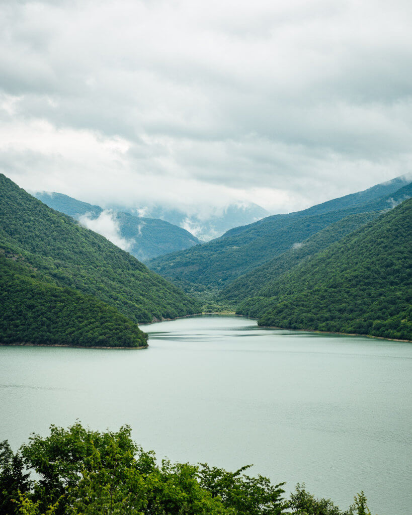 Water Reservoir in Georgia - a popular tourist spot 