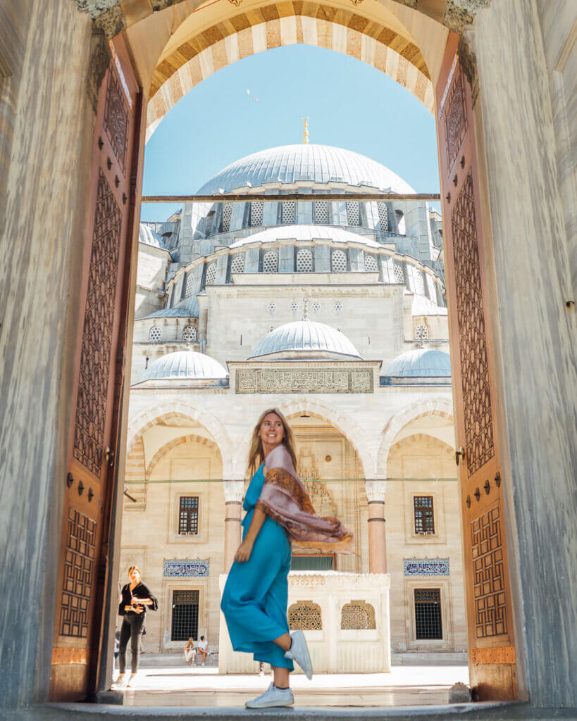 Inside Suleymaniye Mosque