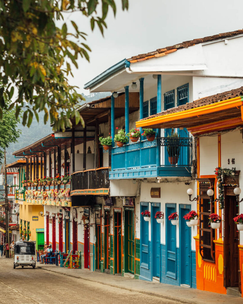 Colourful houses and traditional architecture