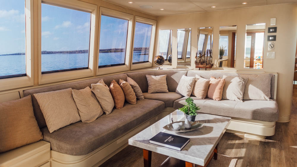 living room pikaia vision yacht 