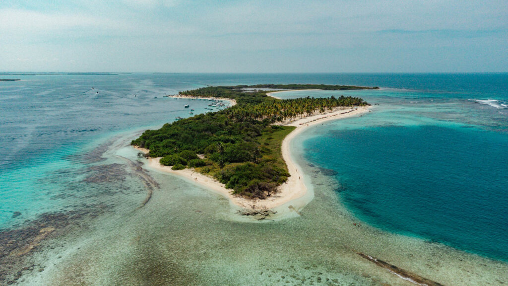 Aerial View of Morrocoy Cayo Sombrero: Highlight of Our Two-Week Venezuela Travel Itinerary