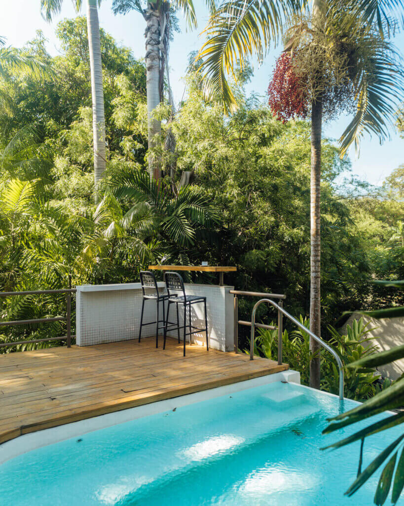 Indulgent Relaxation: Enjoying the Luxurious Pool at Bequeve Posada on My Venezuela Travel Itinerary