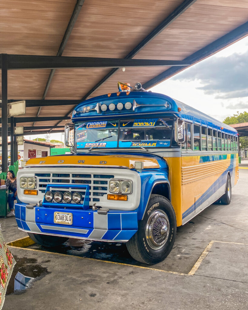 Local Charm: Riding in a Traditional Venezuelan Bus on My Travel Itinerary