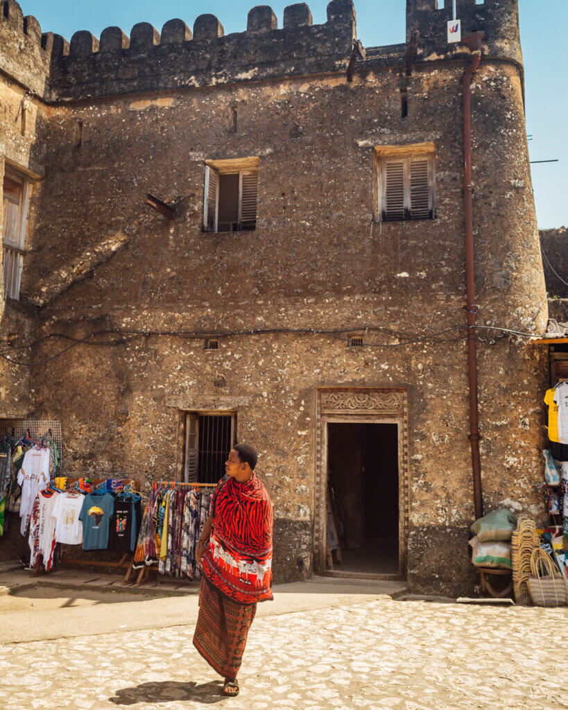History walk in Old Fort in Stone Town
