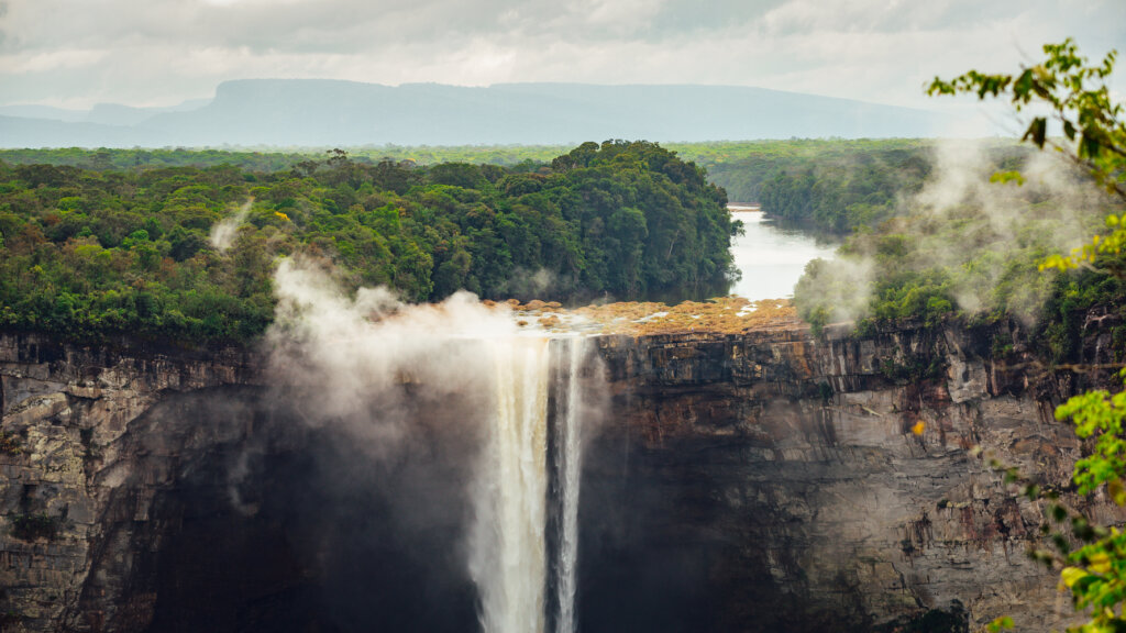 Majestic Kaieteur Falls in Guyana