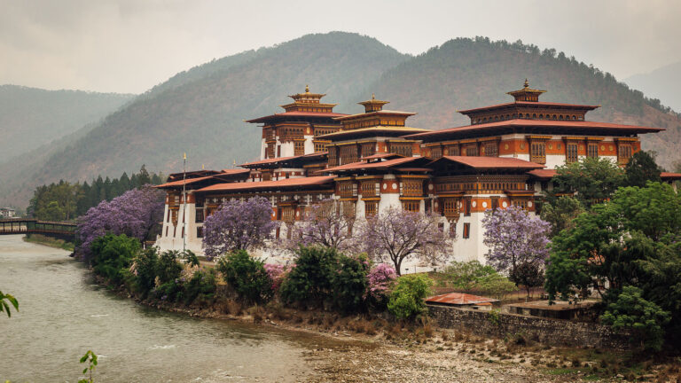 Spring in Bhutan at Punakha Dzong