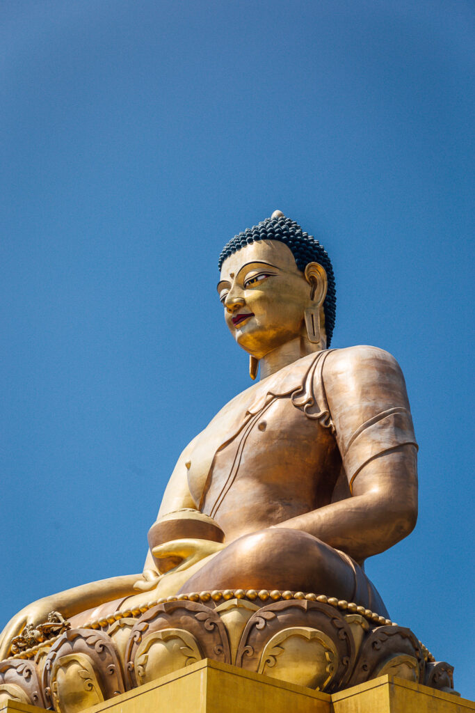 Golden Buddha in Thimphu is one of the best places to visit bhutan