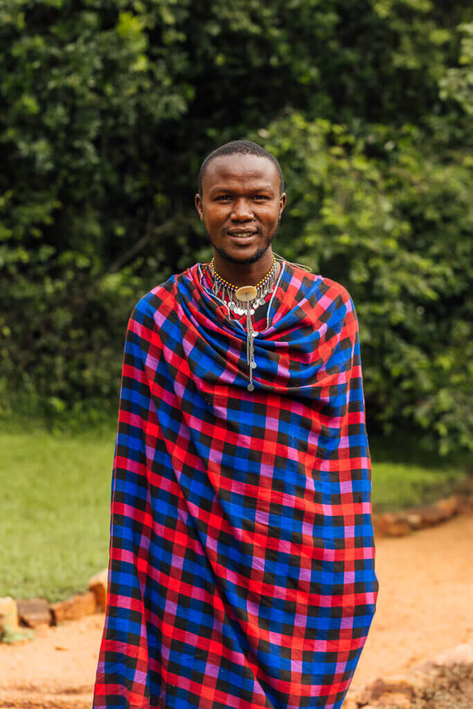 Maasai warrior in traditional attire