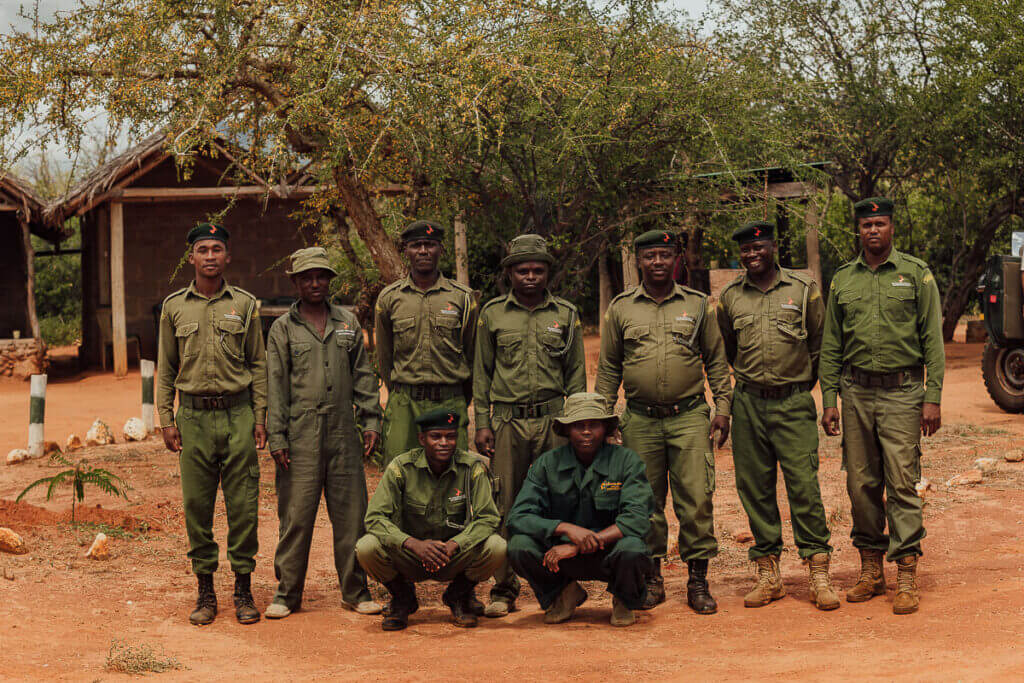 Rangers in tsavo national park west