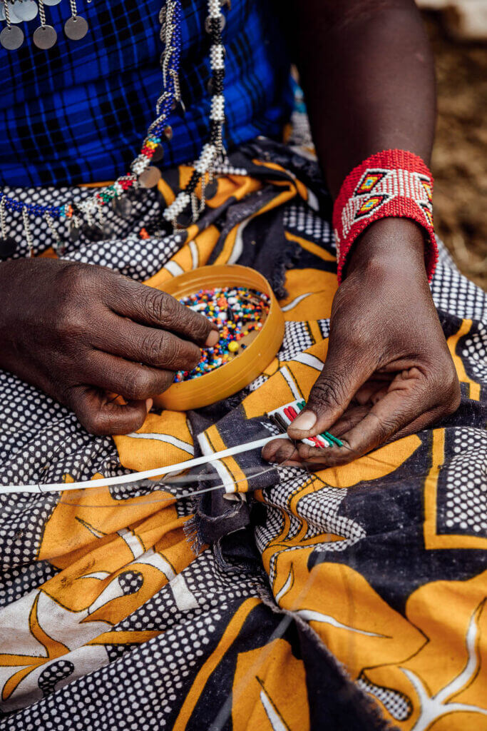 Maasai beadwork in Amboseli National Park