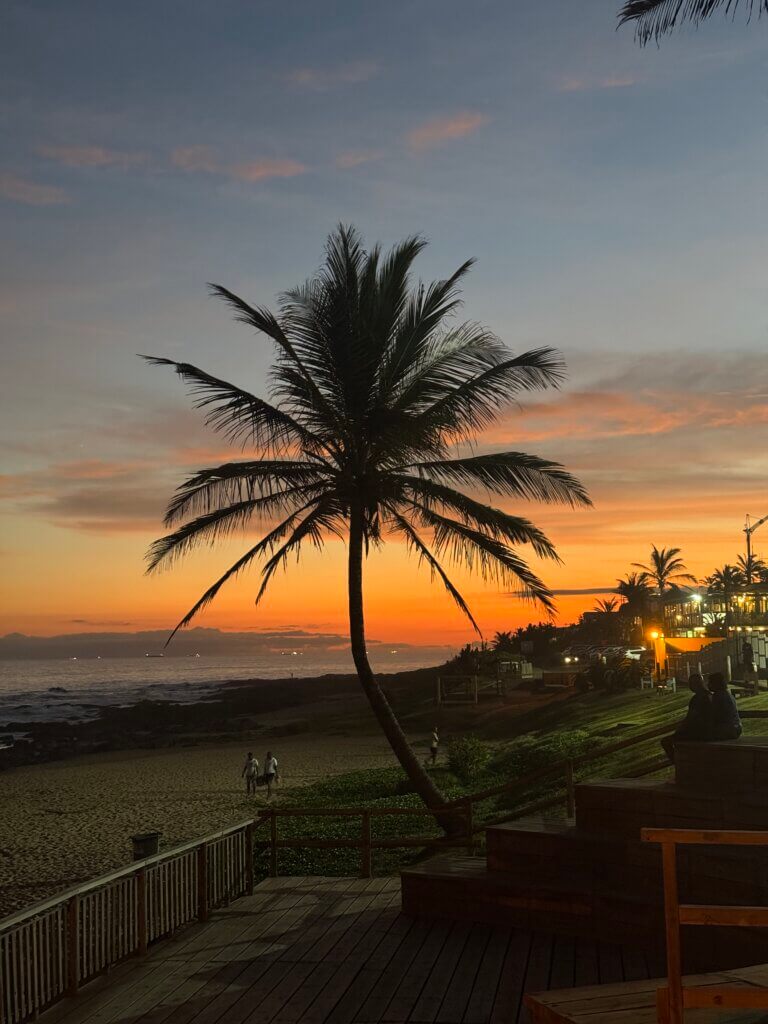 sunset at ballito slow travel guide