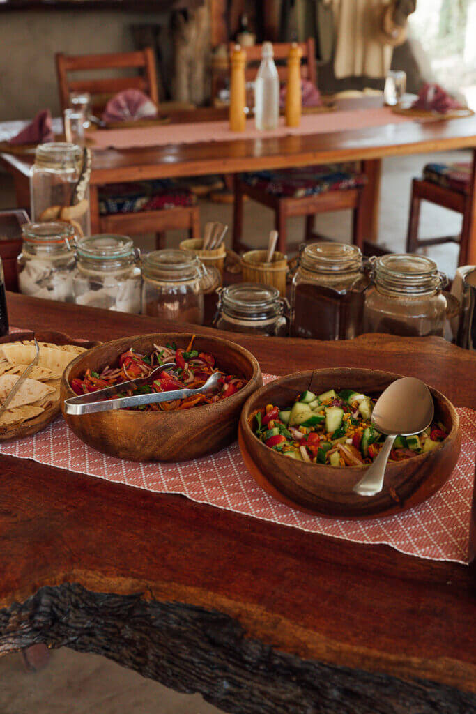 Healthy food at the best Zambia safari lodges