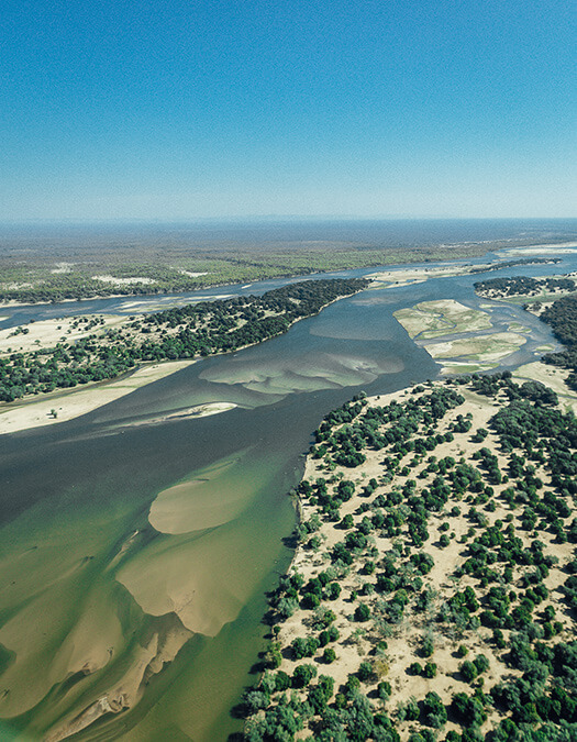 Lower Zambezi Aerial View