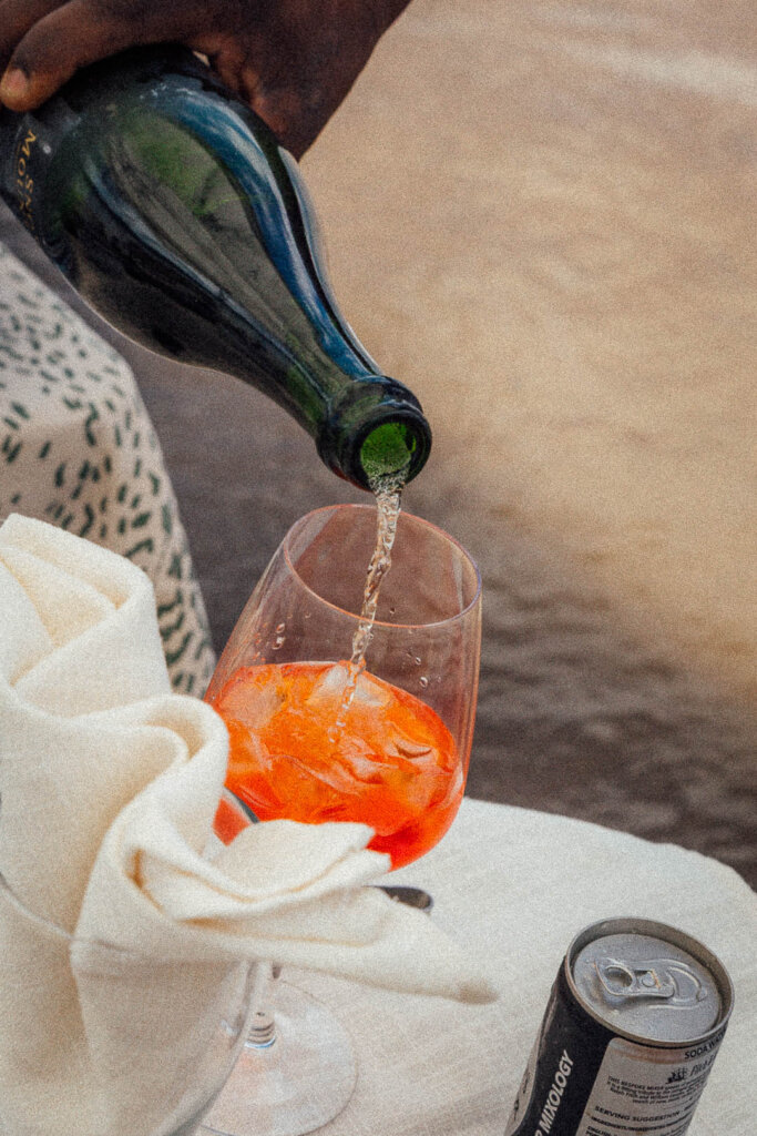 river lunch in the Zambezi by Green Safari