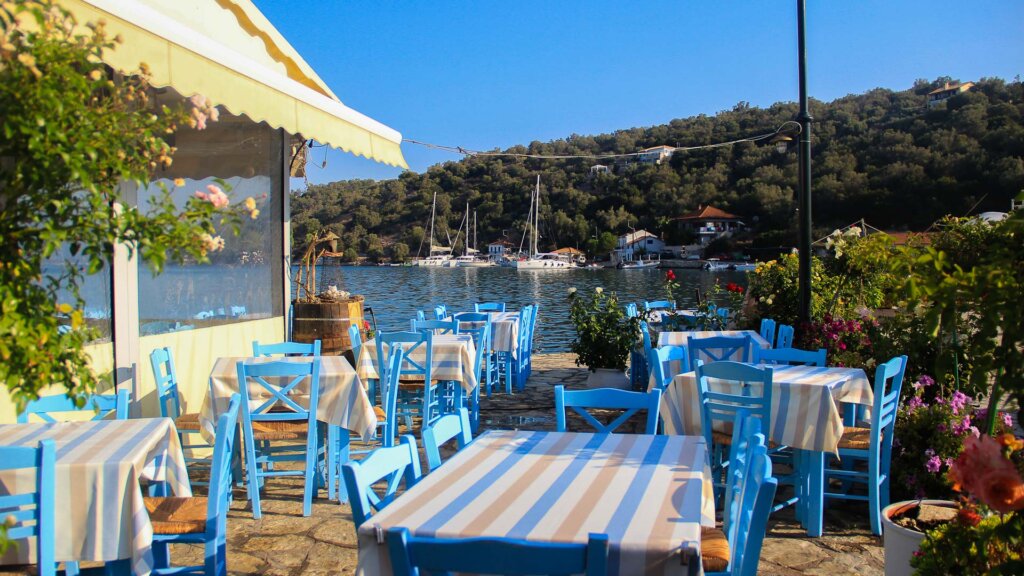 sailing the Ionian Islands with tasty restaurant stops
