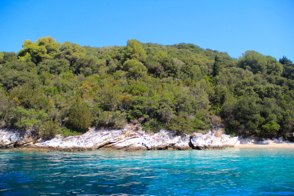 Ionian Sea at dawn from a catamaran deck