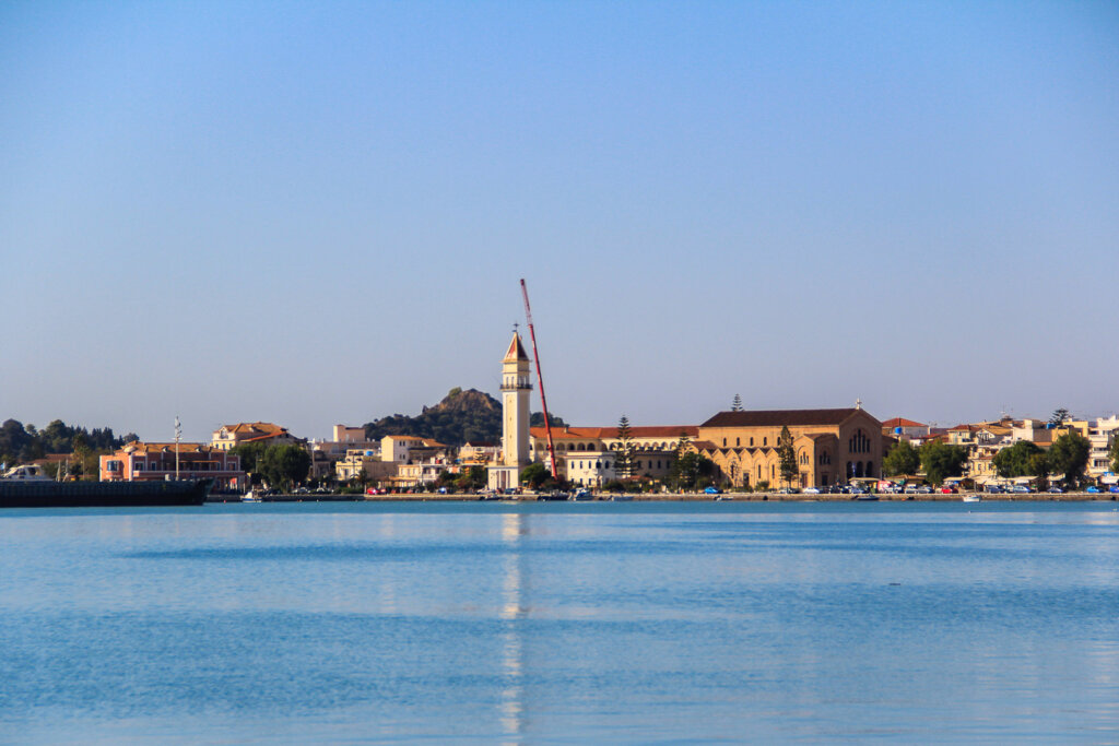 sailing the Ionian Islands with stops in Zakynthos