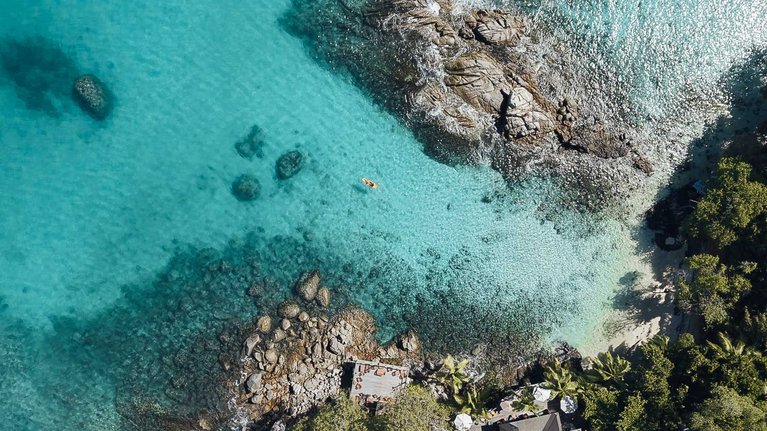 Mahe Seychelles reef near Hilton Northolme